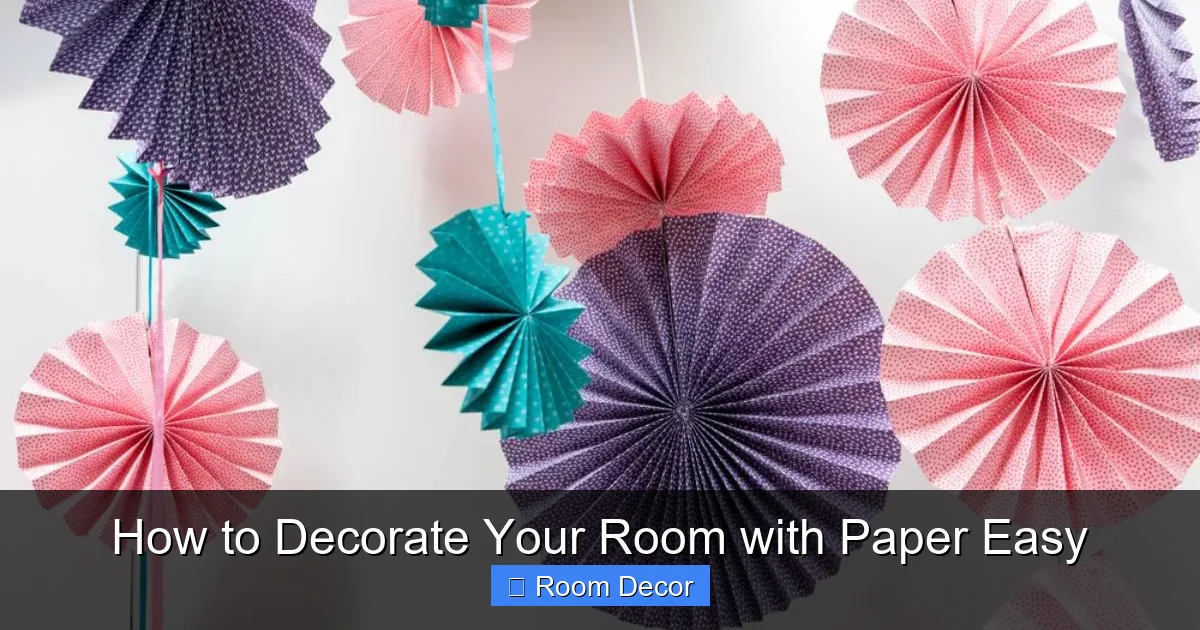 How to Decorate Your Room with Paper Easy