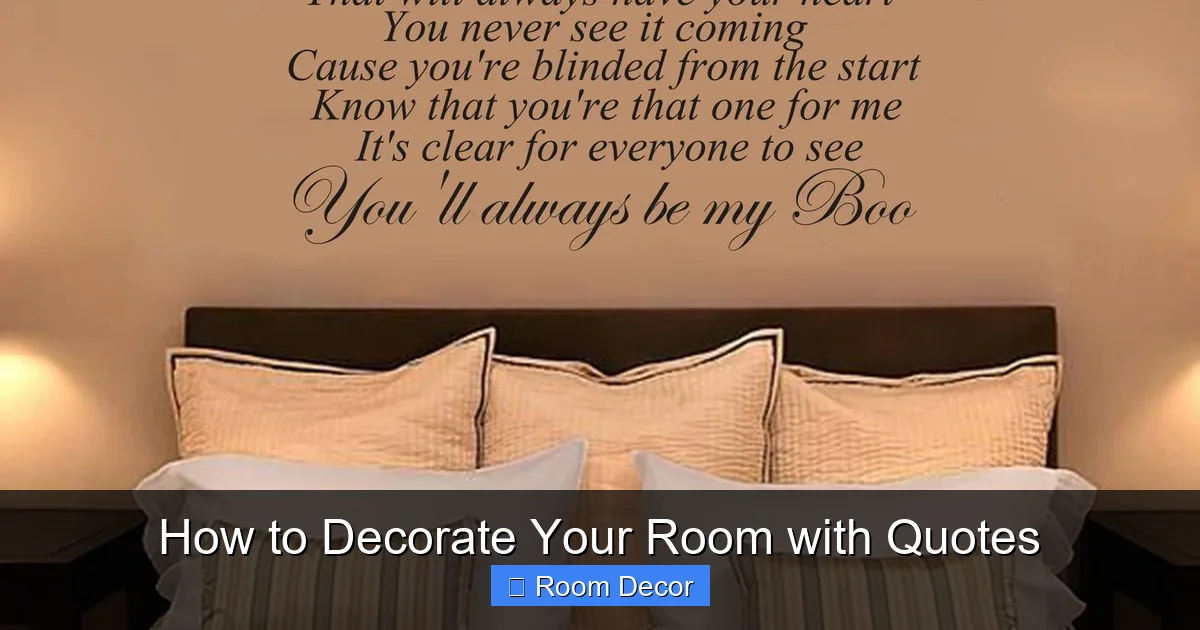 How to Decorate Your Room with Quotes