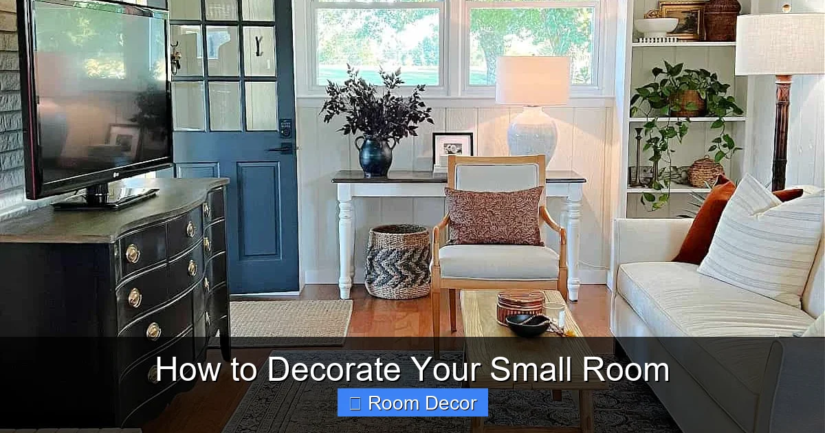 How to Decorate Your Small Room
