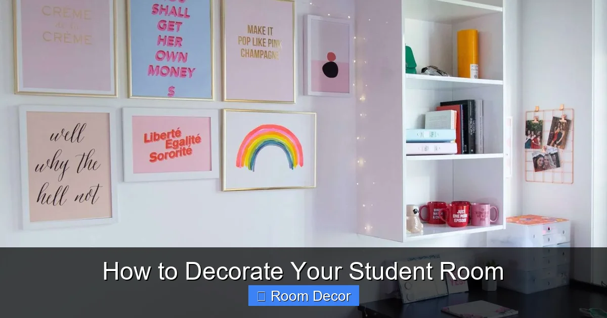 How to Decorate Your Student Room