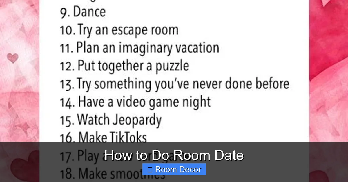 How to Do Room Date