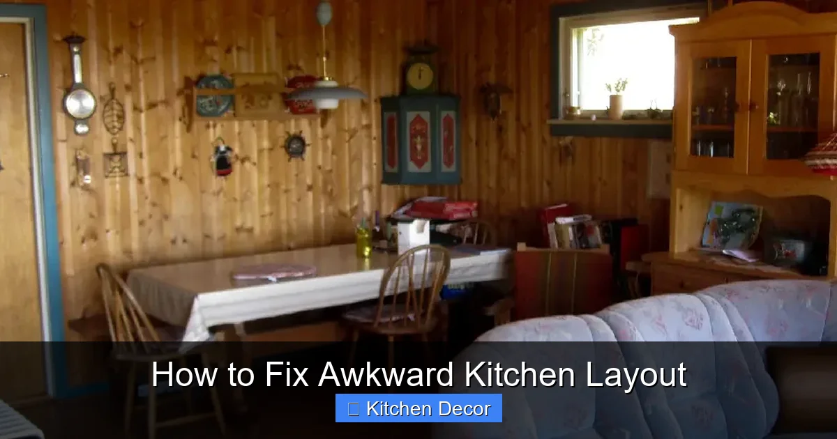 How to Fix Awkward Kitchen Layout