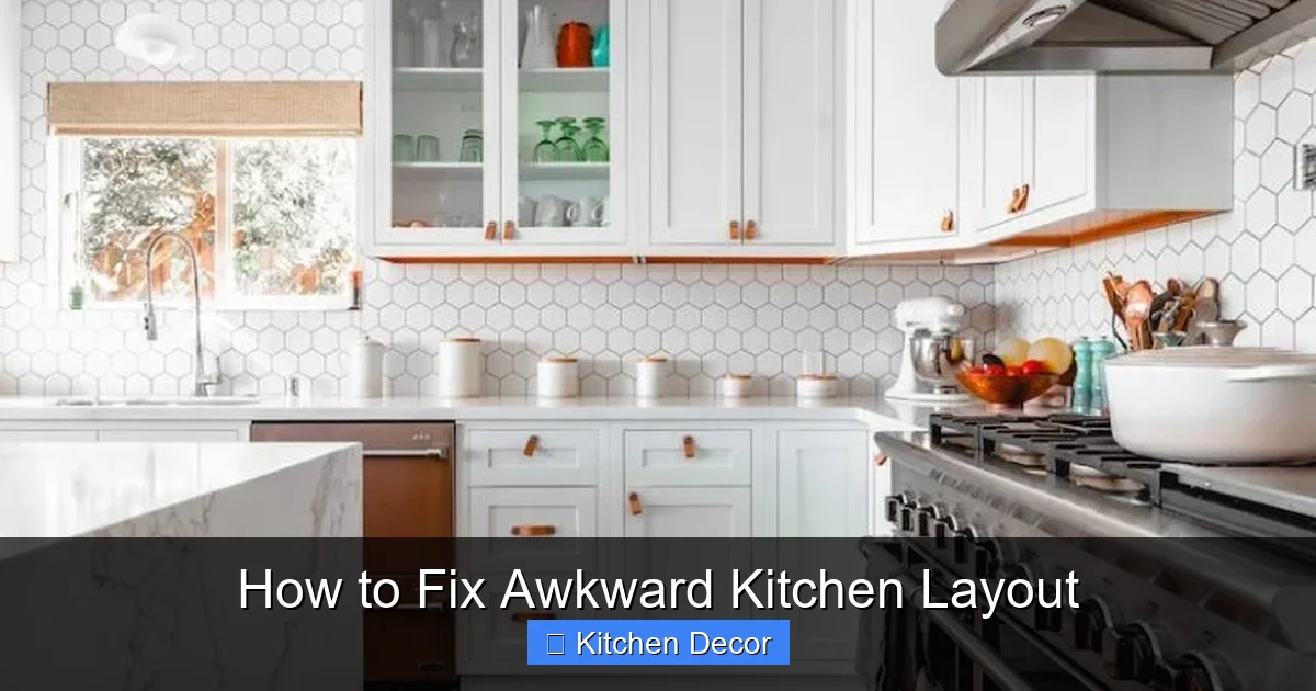 How to Fix Awkward Kitchen Layout