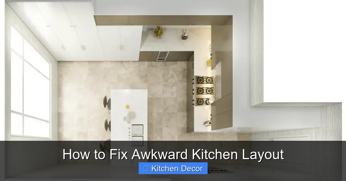 How to Fix Awkward Kitchen Layout