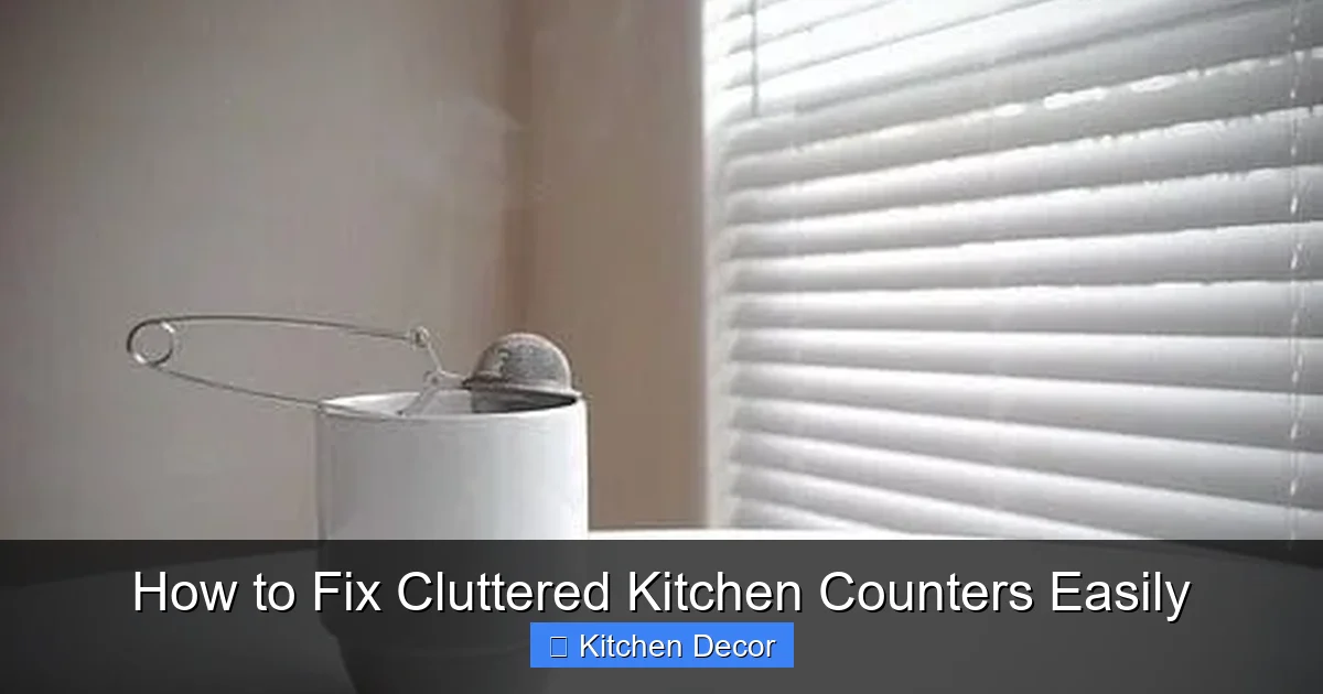 How to Fix Cluttered Kitchen Counters Easily