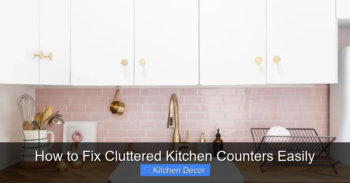 How to Fix Cluttered Kitchen Counters Easily
