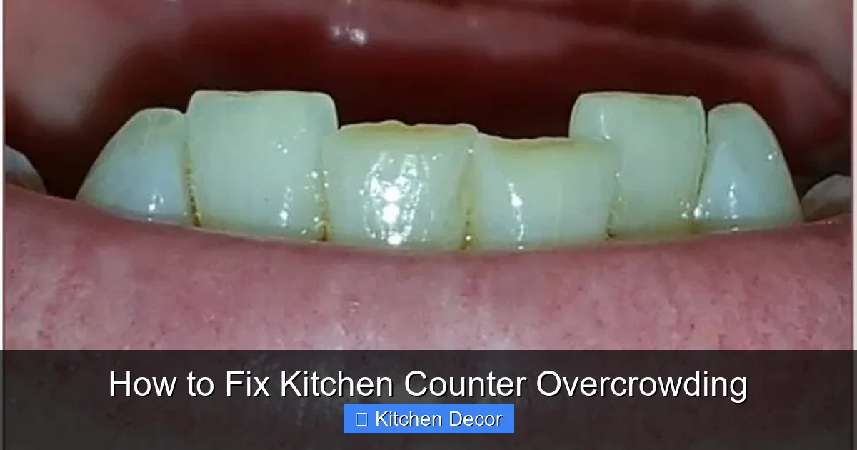 How to Fix Kitchen Counter Overcrowding