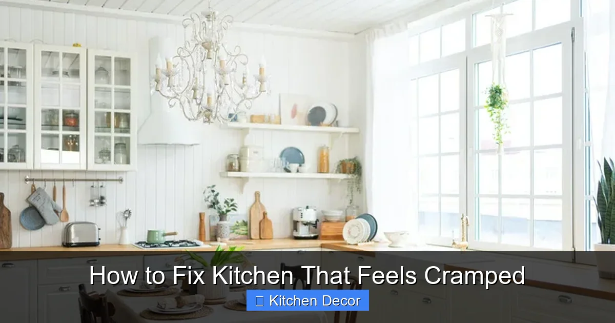 How to Fix Kitchen That Feels Cramped