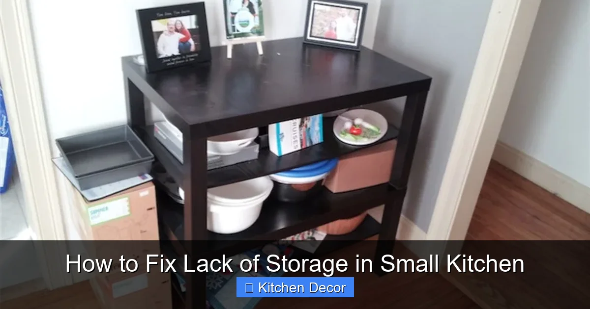 How to Fix Lack of Storage in Small Kitchen
