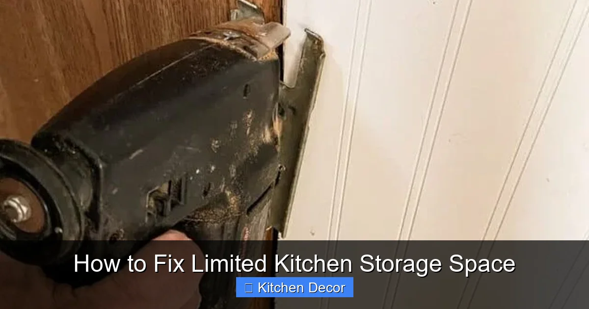 How to Fix Limited Kitchen Storage Space