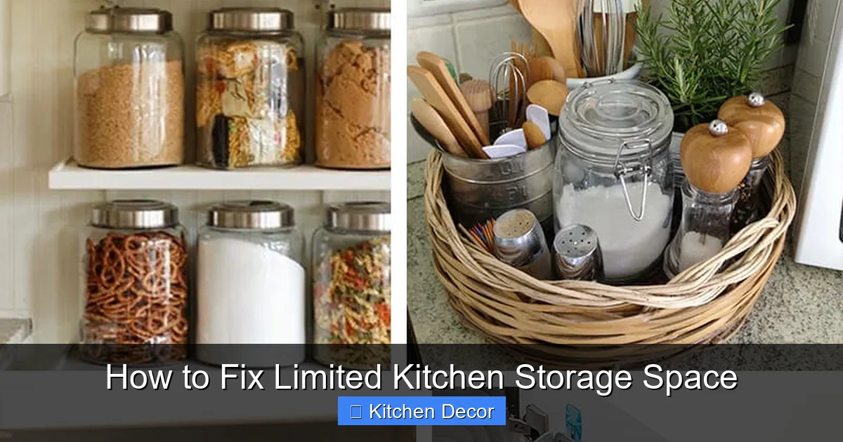 How to Fix Limited Kitchen Storage Space