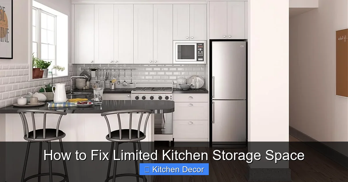 How to Fix Limited Kitchen Storage Space