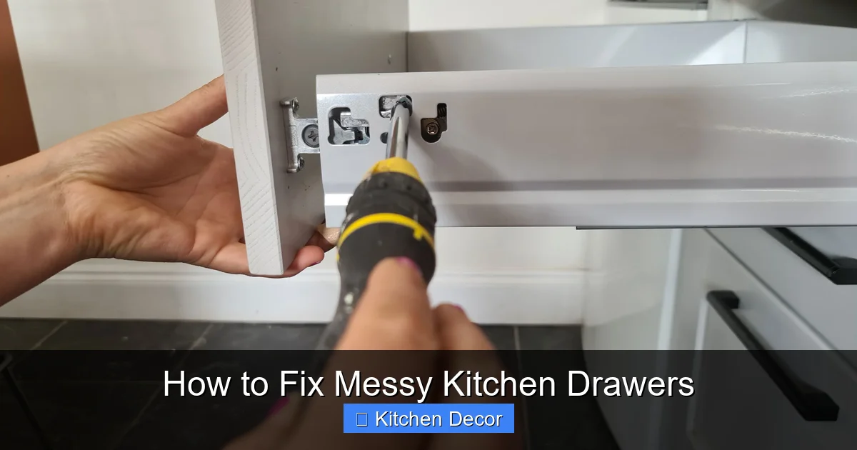 How to Fix Messy Kitchen Drawers
