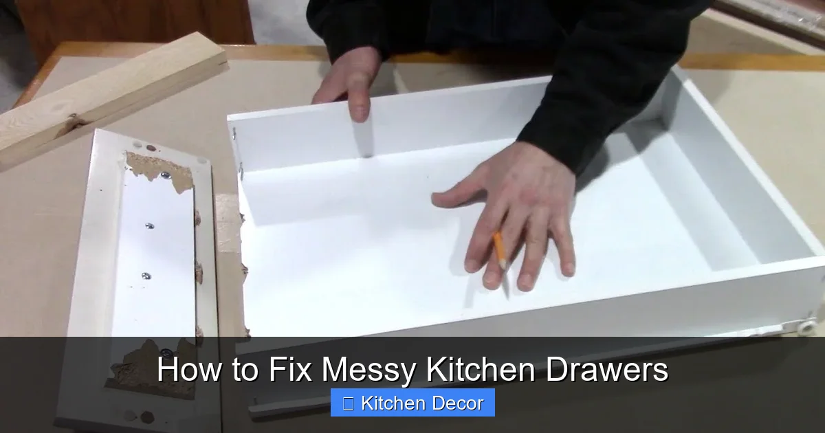 How to Fix Messy Kitchen Drawers