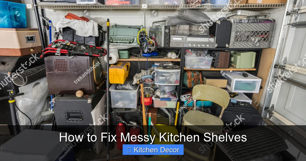 How to Fix Messy Kitchen Shelves