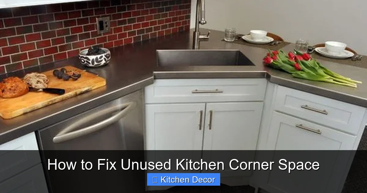 How to Fix Unused Kitchen Corner Space