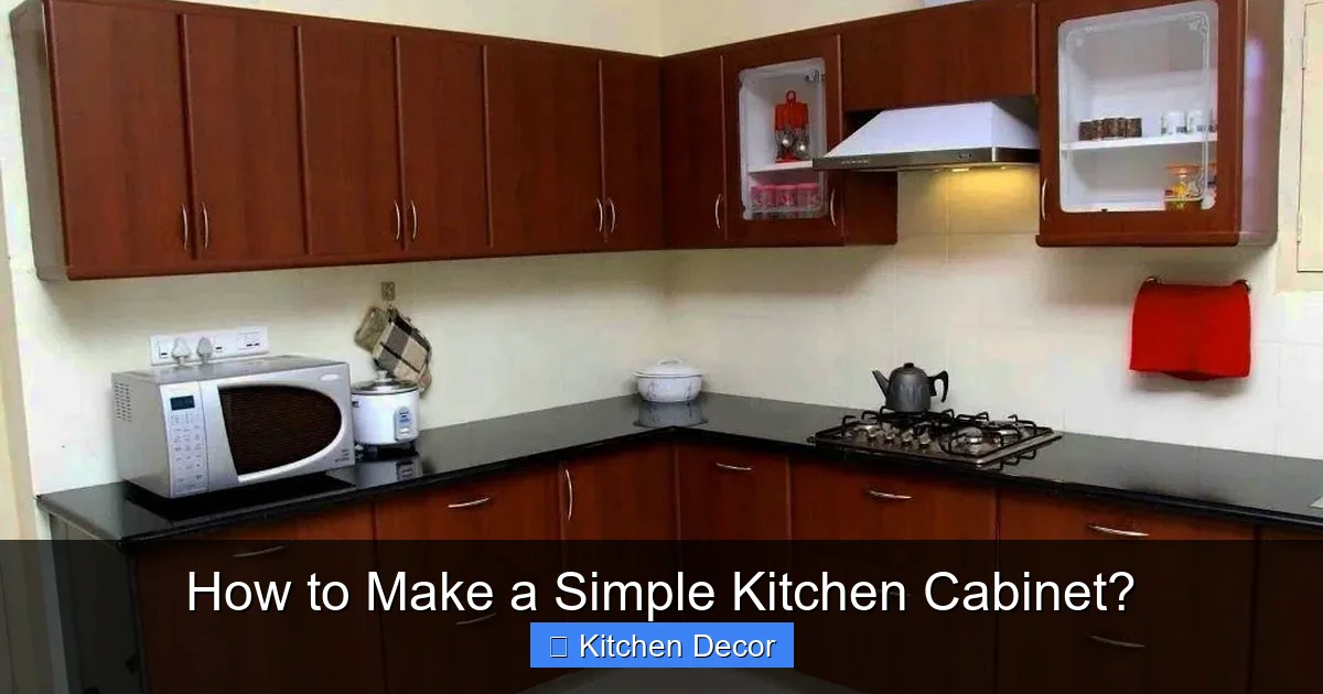 How to Make a Simple Kitchen Cabinet?