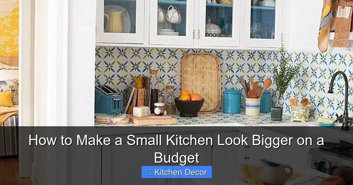 How to Make a Small Kitchen Look Bigger on a Budget