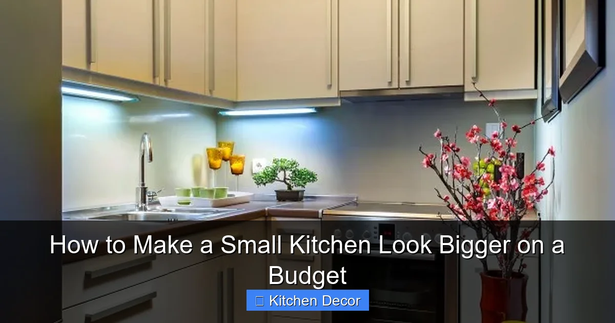 How to Make a Small Kitchen Look Bigger on a Budget