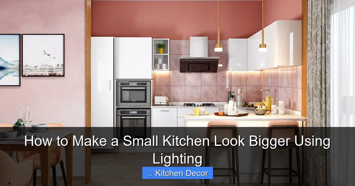 How to Make a Small Kitchen Look Bigger Using Lighting