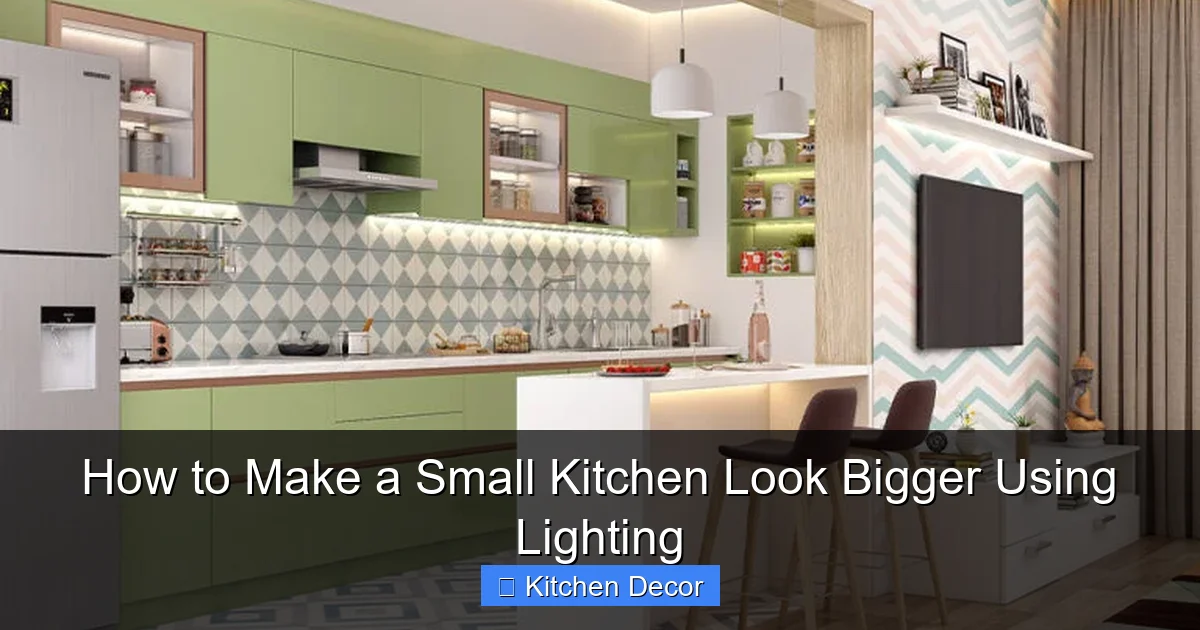 How to Make a Small Kitchen Look Bigger Using Lighting