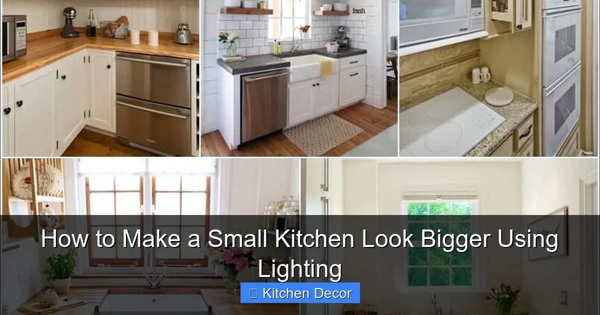 How to Make a Small Kitchen Look Bigger Using Lighting