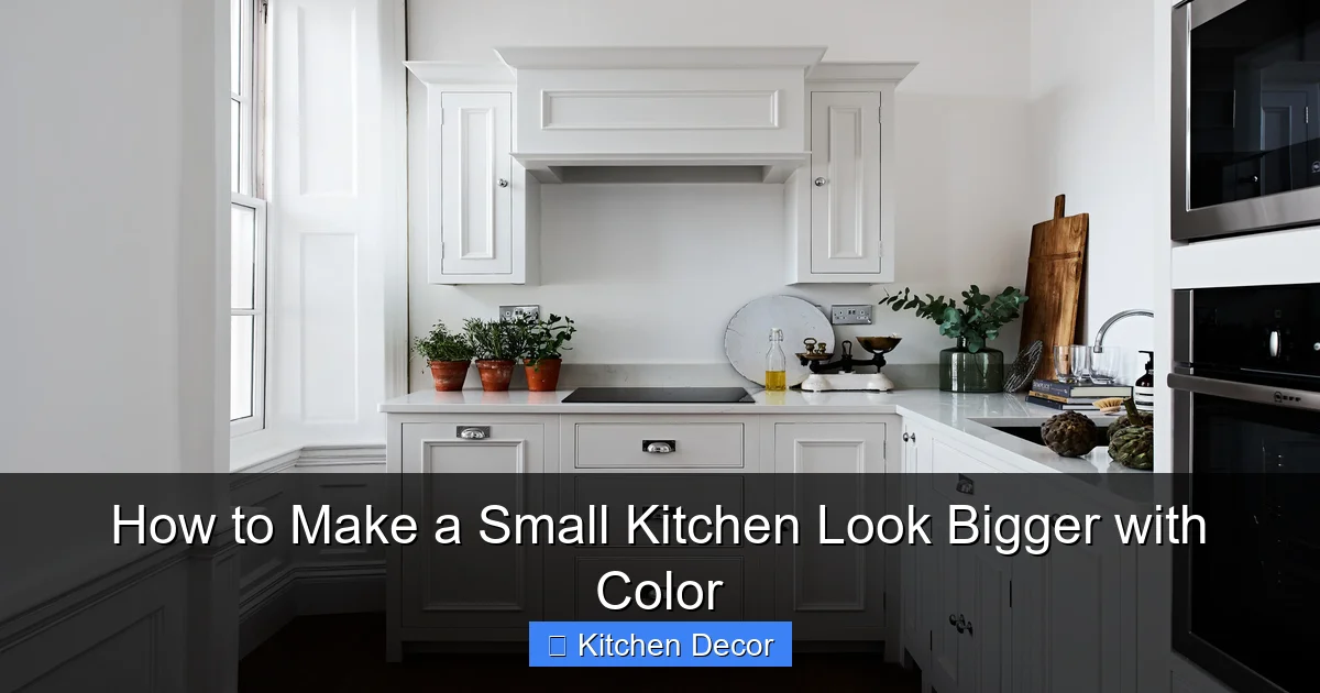 How to Make a Small Kitchen Look Bigger with Color