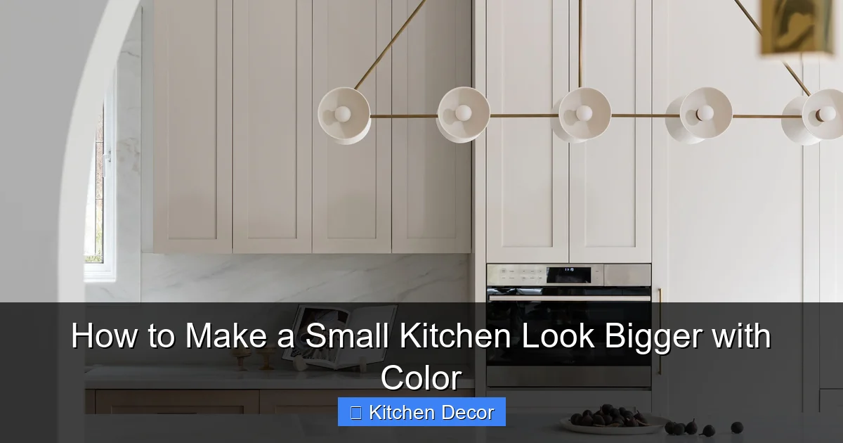How to Make a Small Kitchen Look Bigger with Color