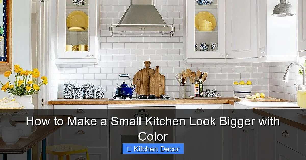 How to Make a Small Kitchen Look Bigger with Color