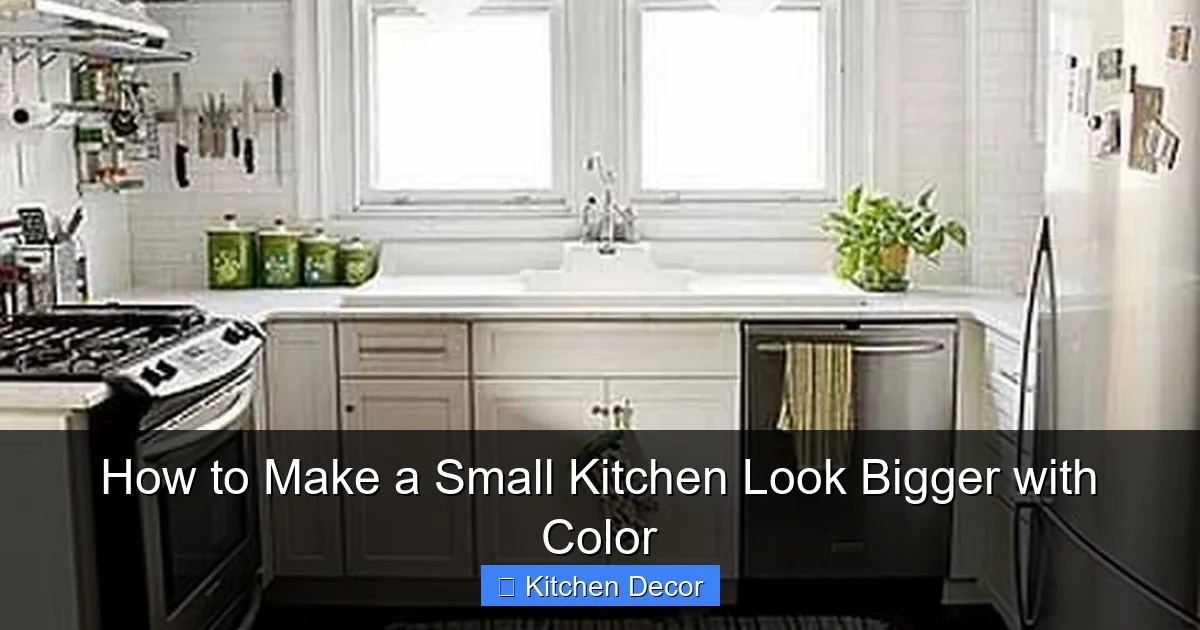 How to Make a Small Kitchen Look Bigger with Color
