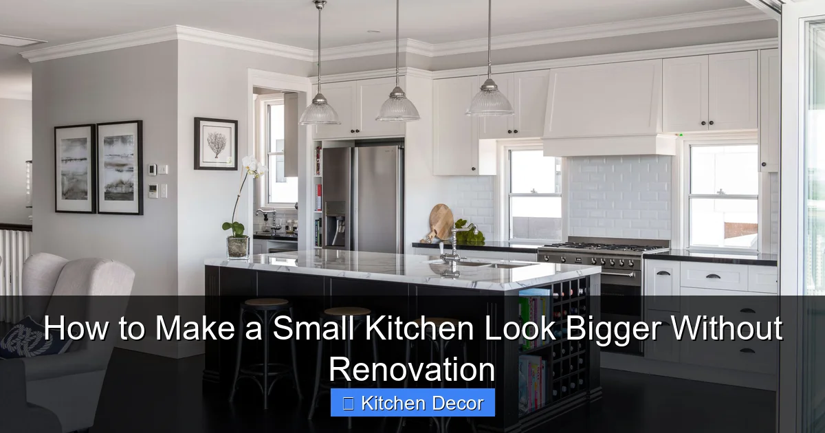 How to Make a Small Kitchen Look Bigger Without Renovation