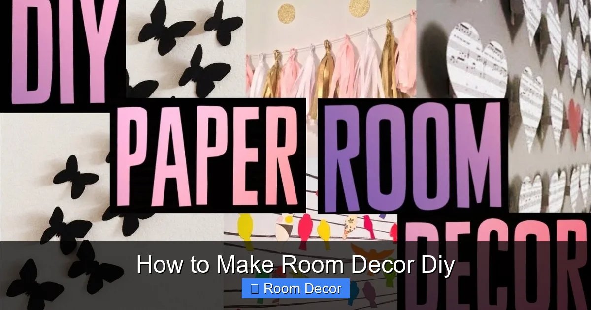 How to Make Room Decor Diy