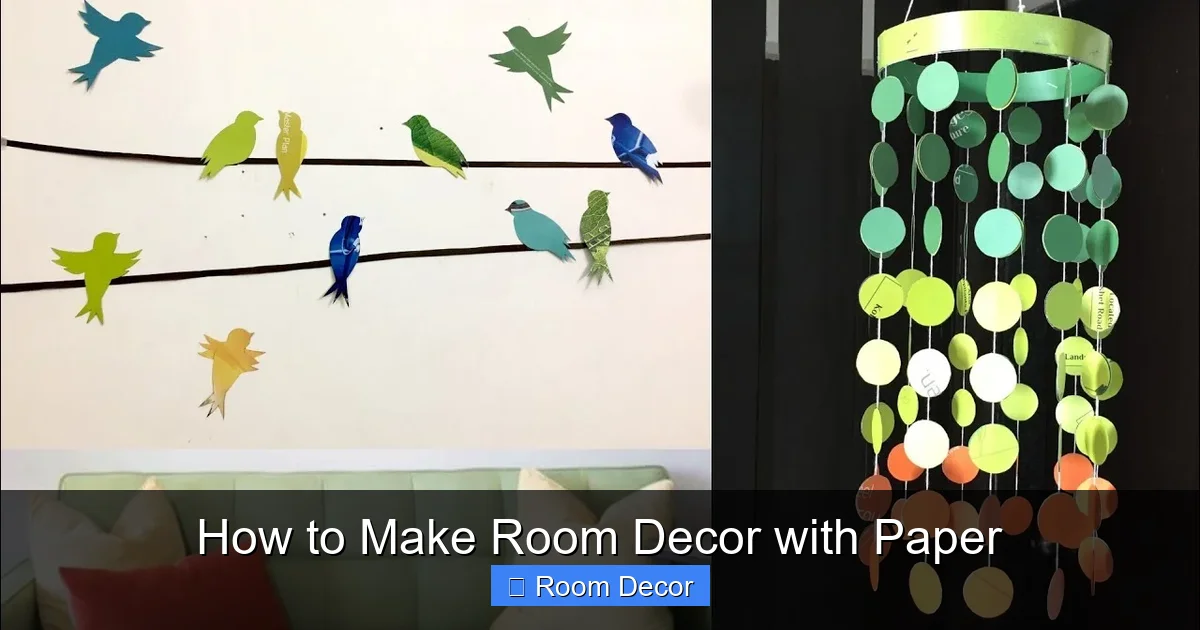 How to Make Room Decor with Paper