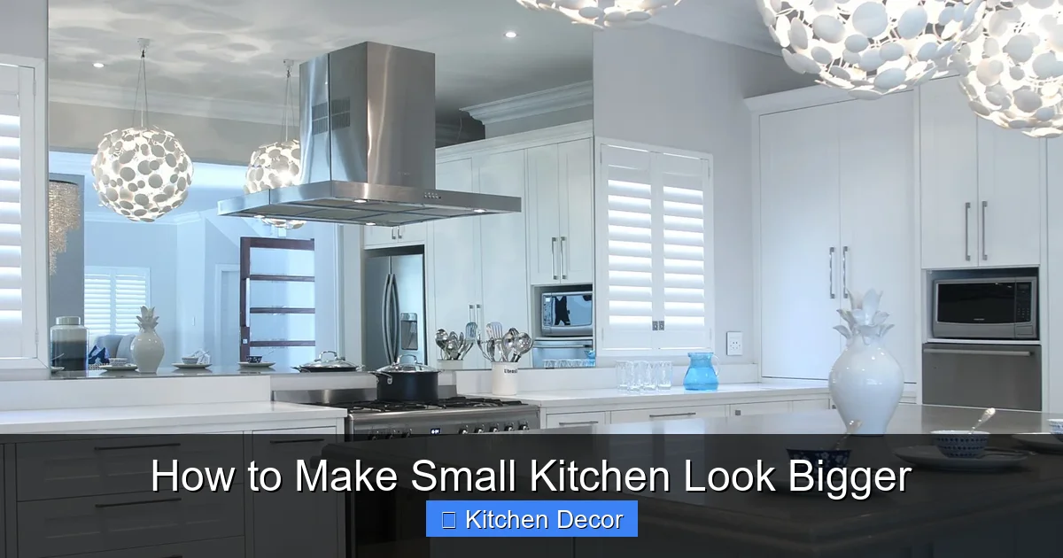 How to Make Small Kitchen Look Bigger