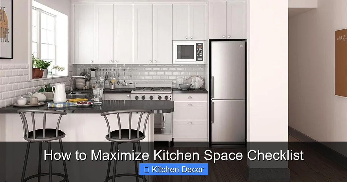 How to Maximize Kitchen Space Checklist
