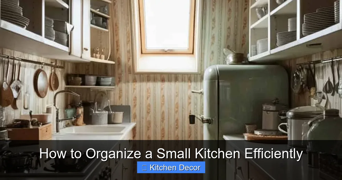 How to Organize a Small Kitchen Efficiently