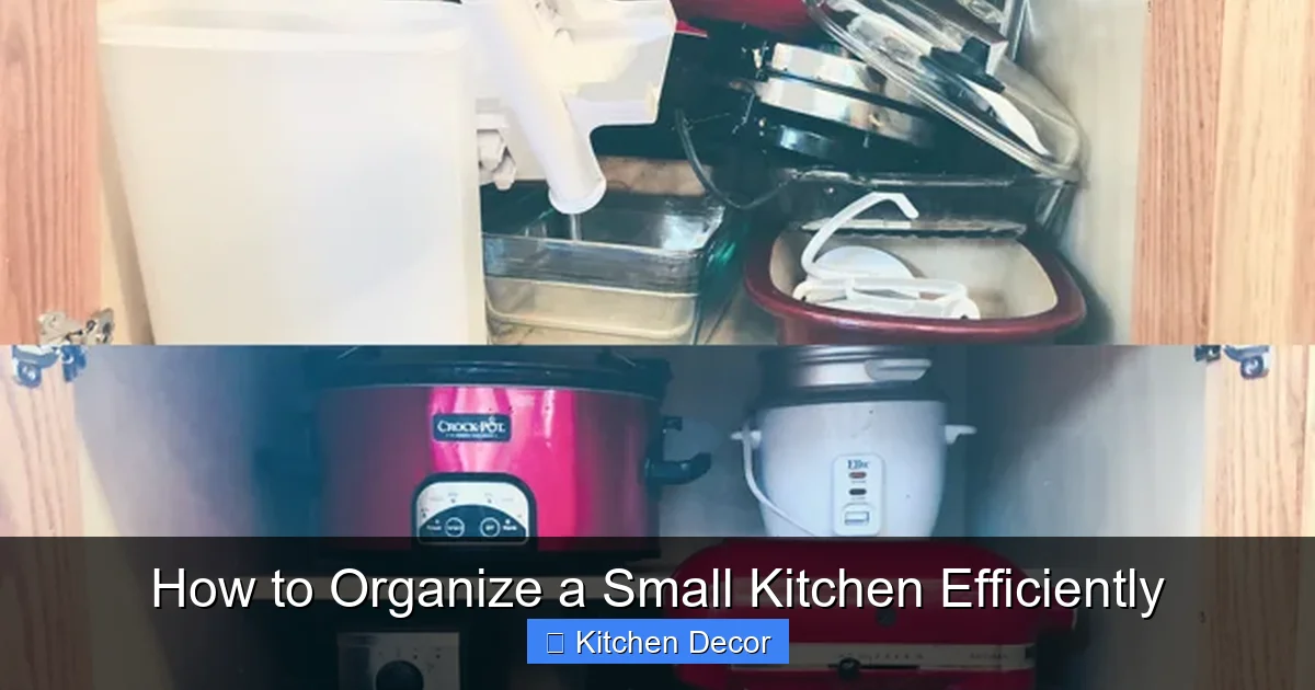 How to Organize a Small Kitchen Efficiently
