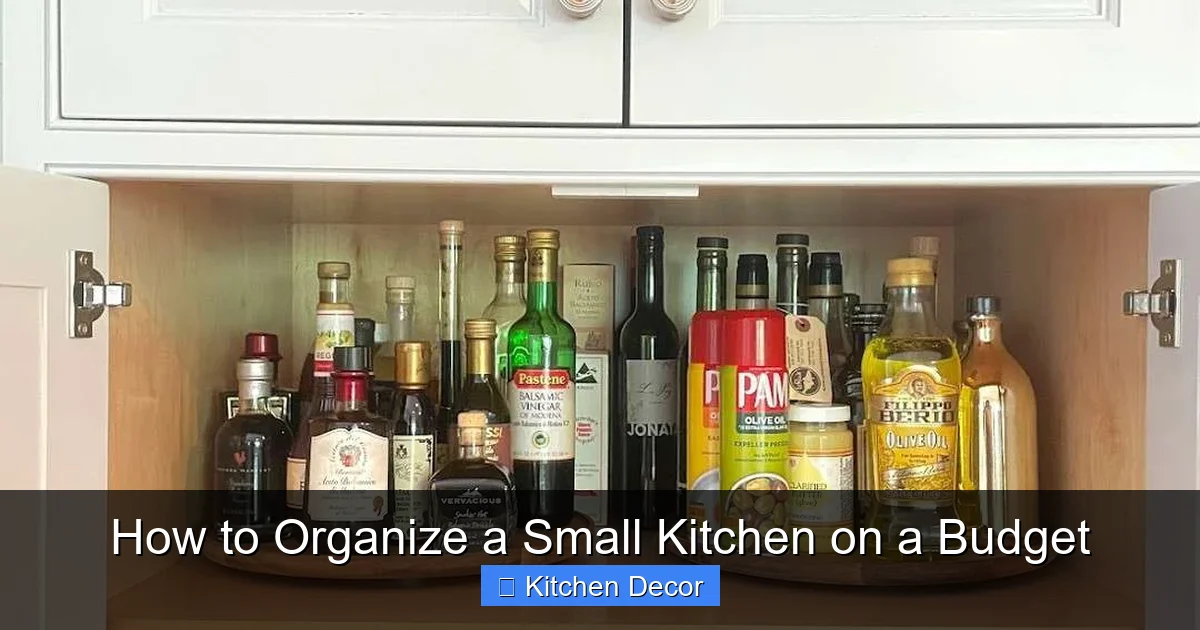 How to Organize a Small Kitchen on a Budget