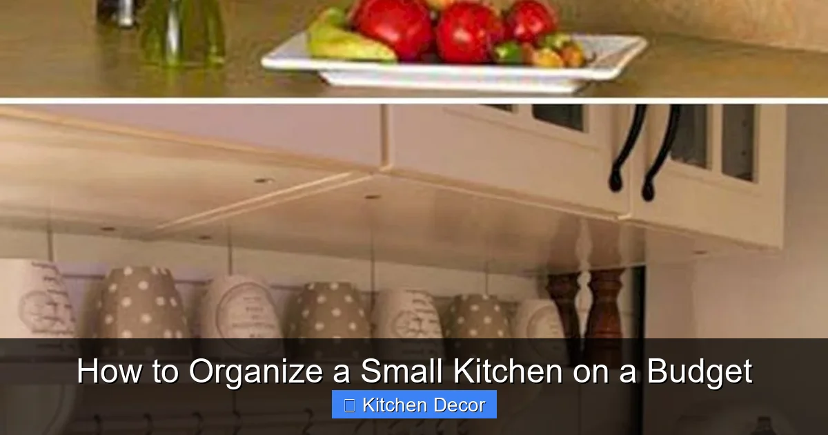 How to Organize a Small Kitchen on a Budget