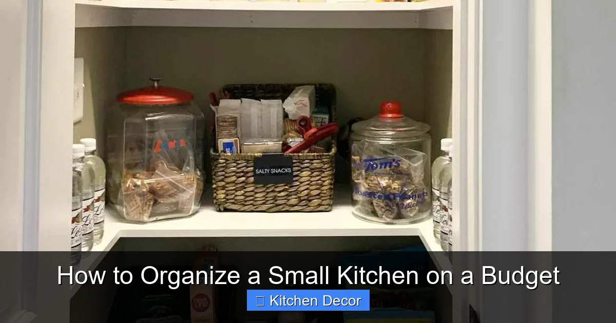 How to Organize a Small Kitchen on a Budget