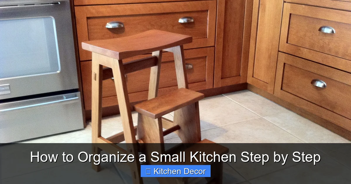 How to Organize a Small Kitchen Step by Step