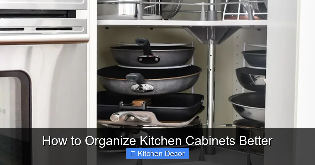 How to Organize Kitchen Cabinets Better