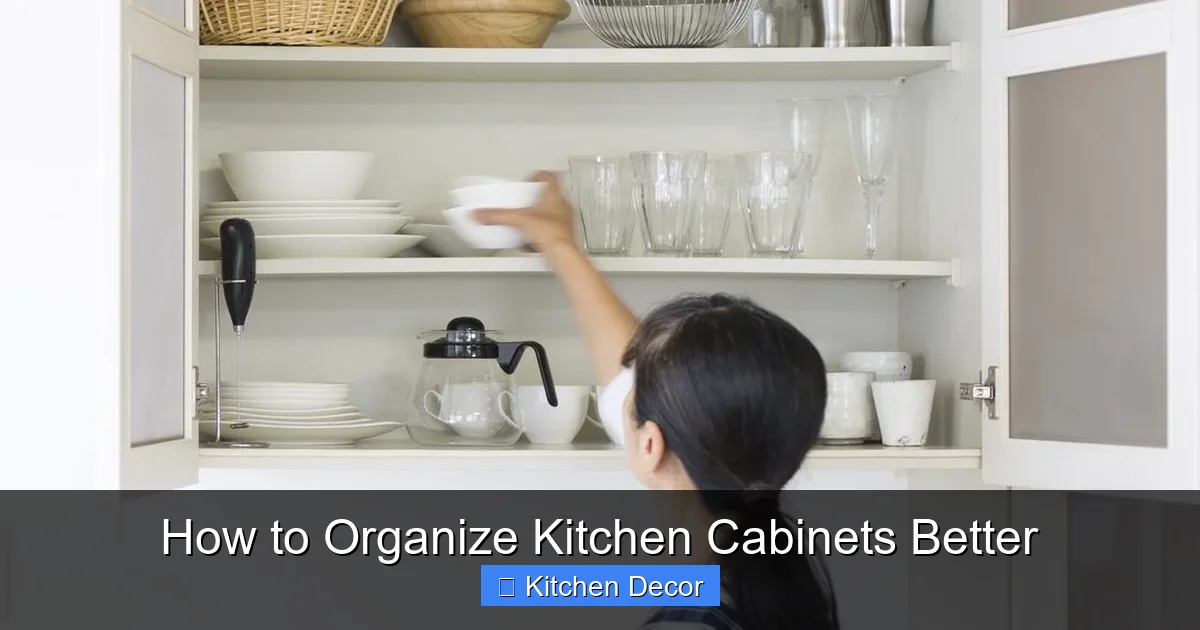 How to Organize Kitchen Cabinets Better