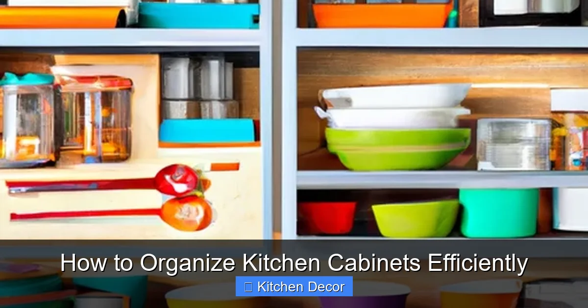 How to Organize Kitchen Cabinets Efficiently