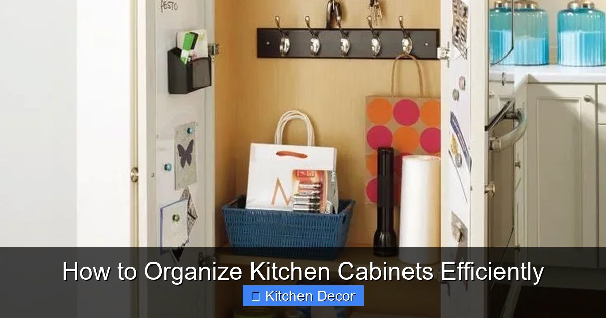 How to Organize Kitchen Cabinets Efficiently