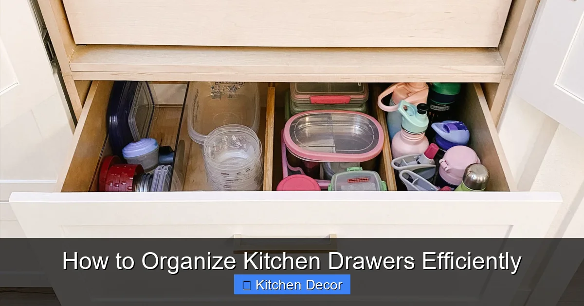 How to Organize Kitchen Drawers Efficiently