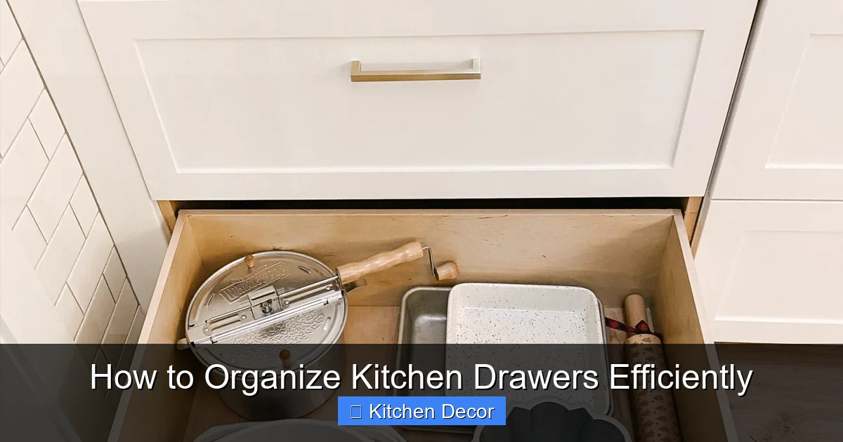 How to Organize Kitchen Drawers Efficiently