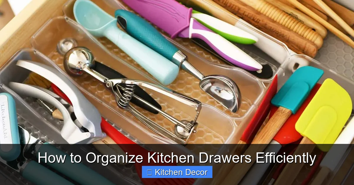 How to Organize Kitchen Drawers Efficiently