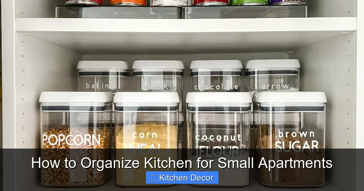 How to Organize Kitchen for Small Apartments