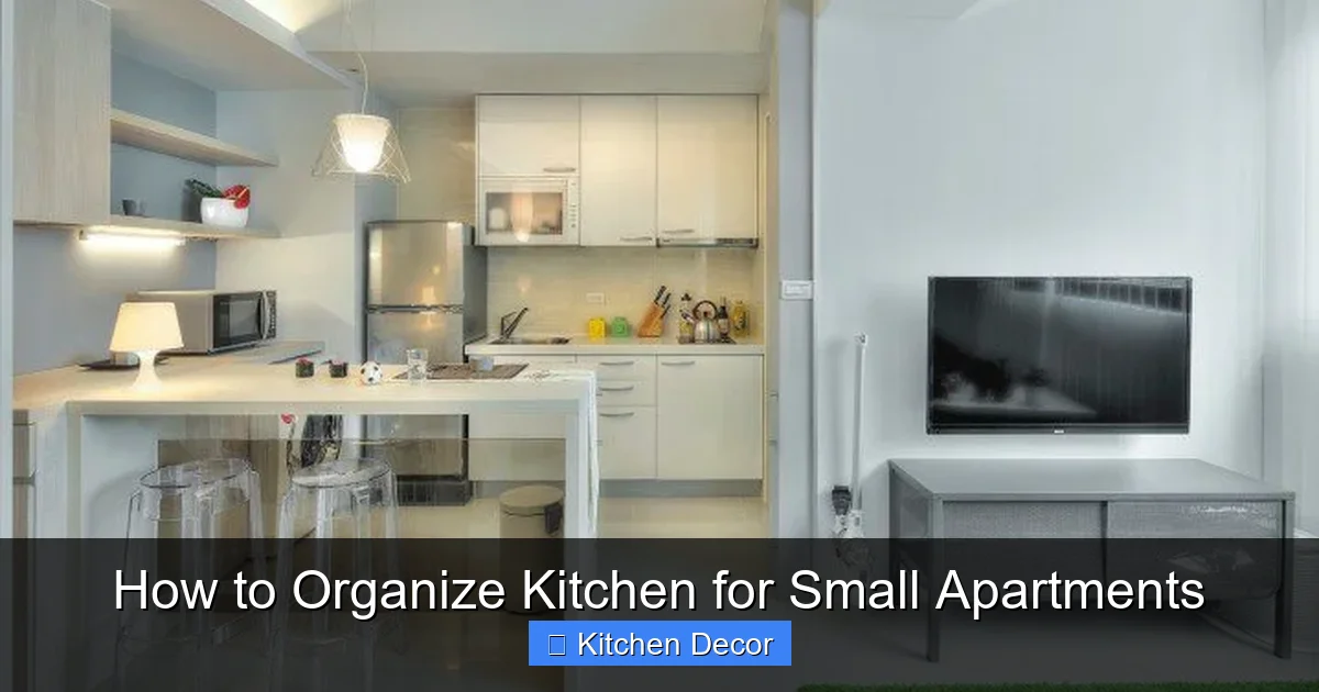 How to Organize Kitchen for Small Apartments
